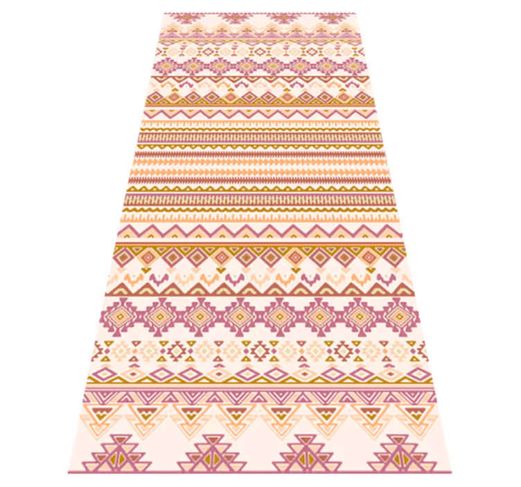 Ethnic Pattern Runner ethnic vinyl rug - TenStickers
