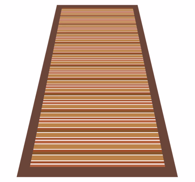 Striped Motif striped vinyl rug - TenStickers