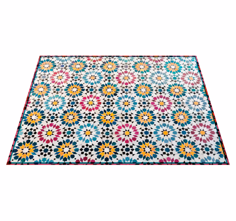 Mosaic Patterned mosaic vinyl rug - TenStickers