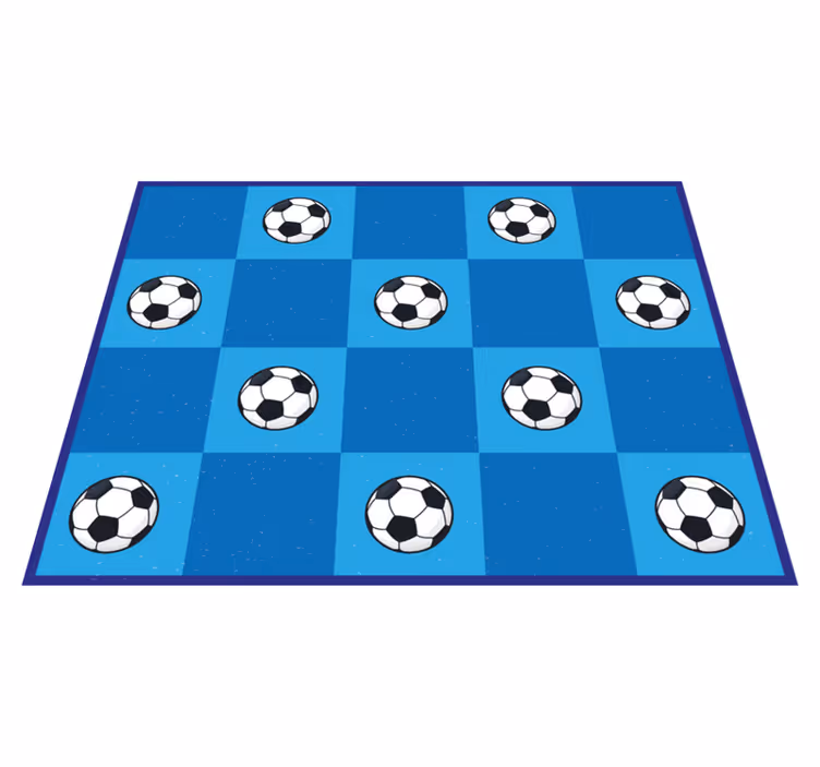 Football squares game mat - TenStickers