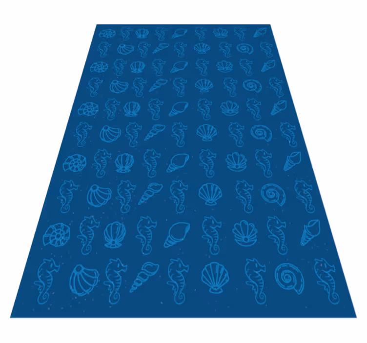 Marine Motifs Illustration animal vinyl rug - TenStickers