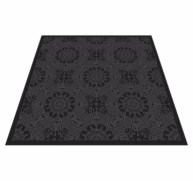 Intricate Mandala Patterns mandala vinyl rug - TenStickers