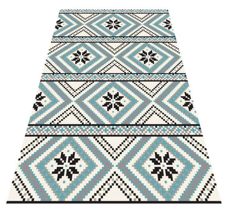 Ethnic Patterned Textile ethnic vinyl rug - TenStickers