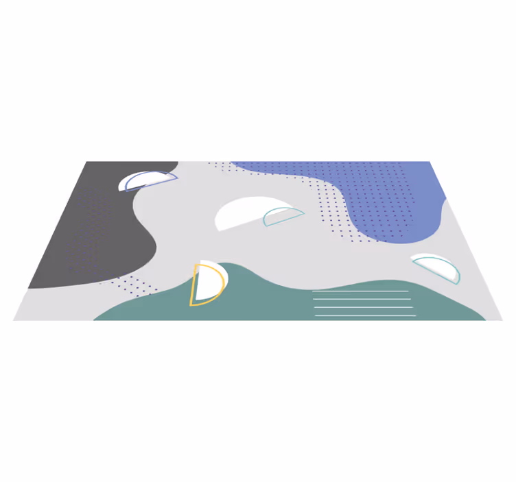 Abstract Minimal Design minimal vinyl rug - TenStickers