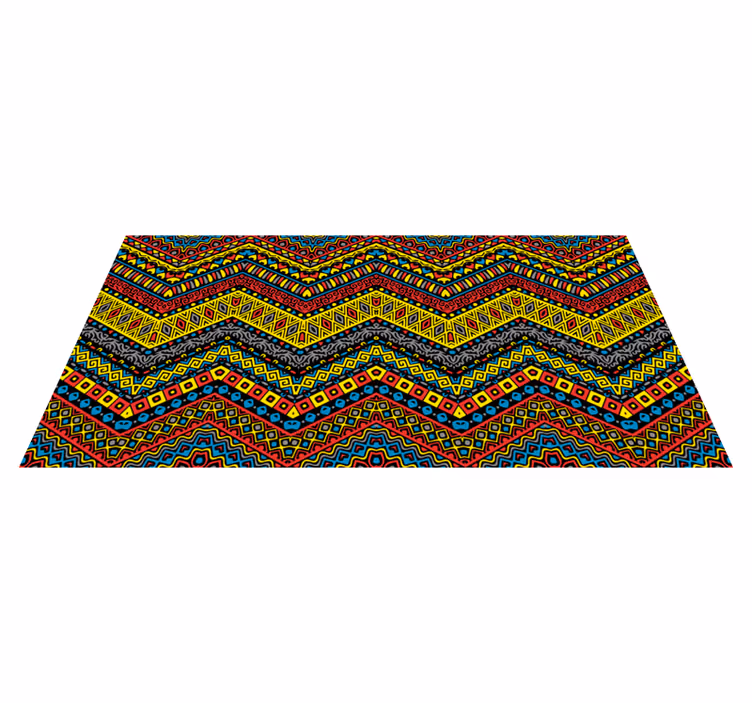 Colorful Mosaic Pathway mosaic vinyl rug - TenStickers