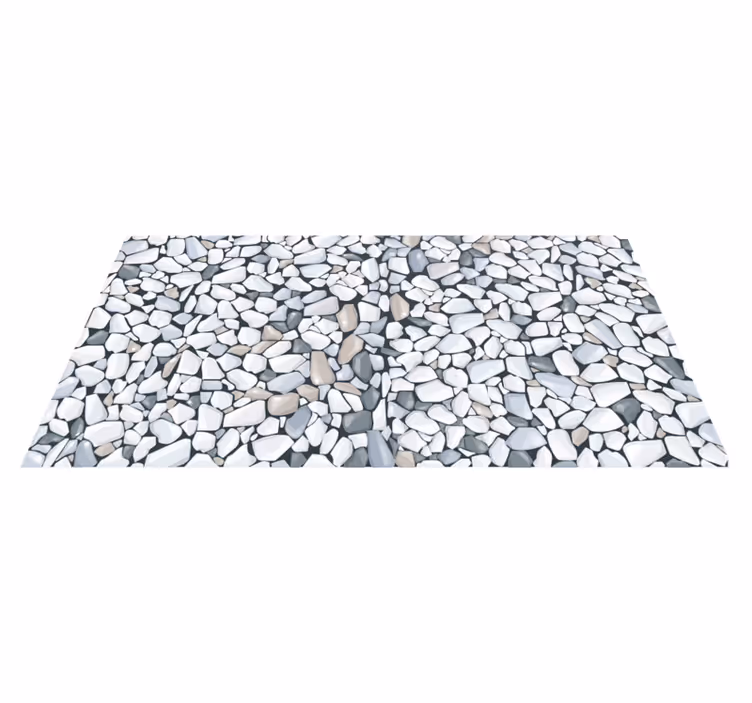Cartoon Rocks nature vinyl rug - TenStickers