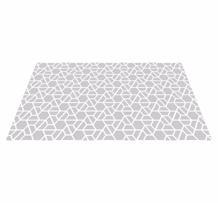 Geometric Lattice Design geometric vinyl rug - TenStickers