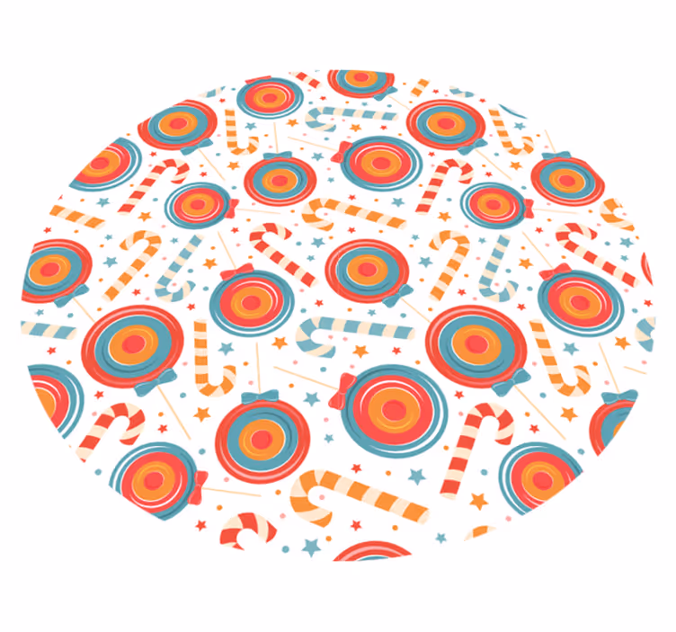 Candyland Imagery game vinyl rug - TenStickers