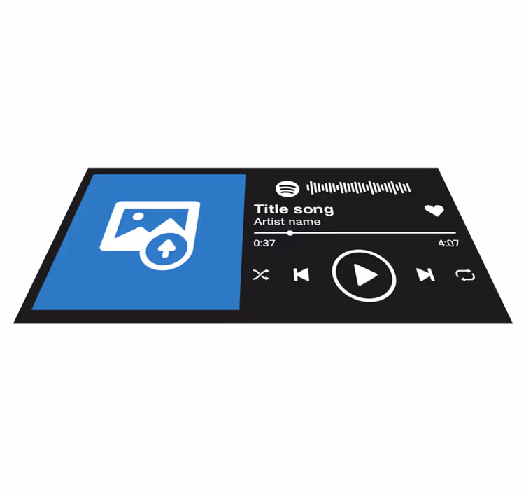 Custom Song Display custom rug - TenStickers