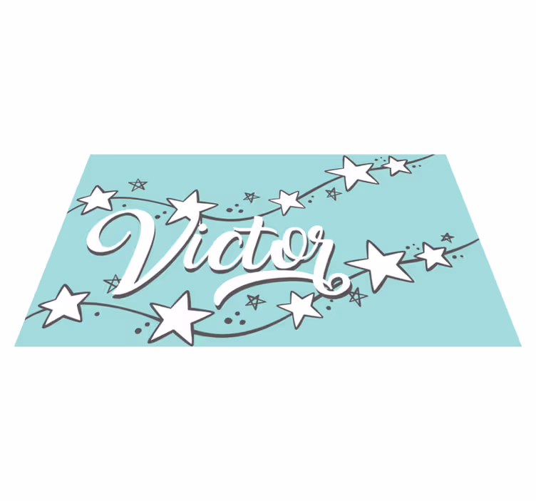 Customizable Stardust custom vinyl rug - TenStickers