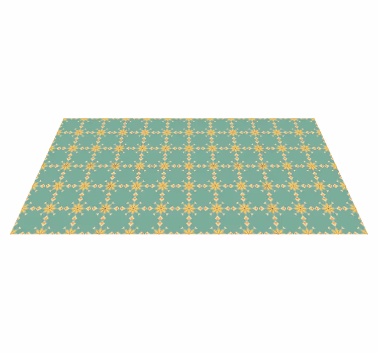 Geometric Kitchen Decor kitchen vinyl rug - TenStickers