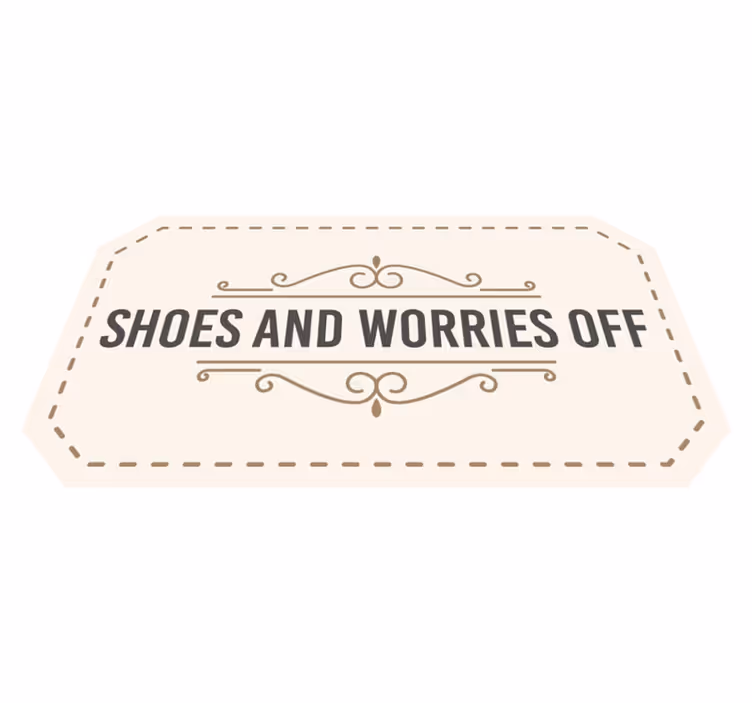 Shoes Worries Off custom rug - TenStickers