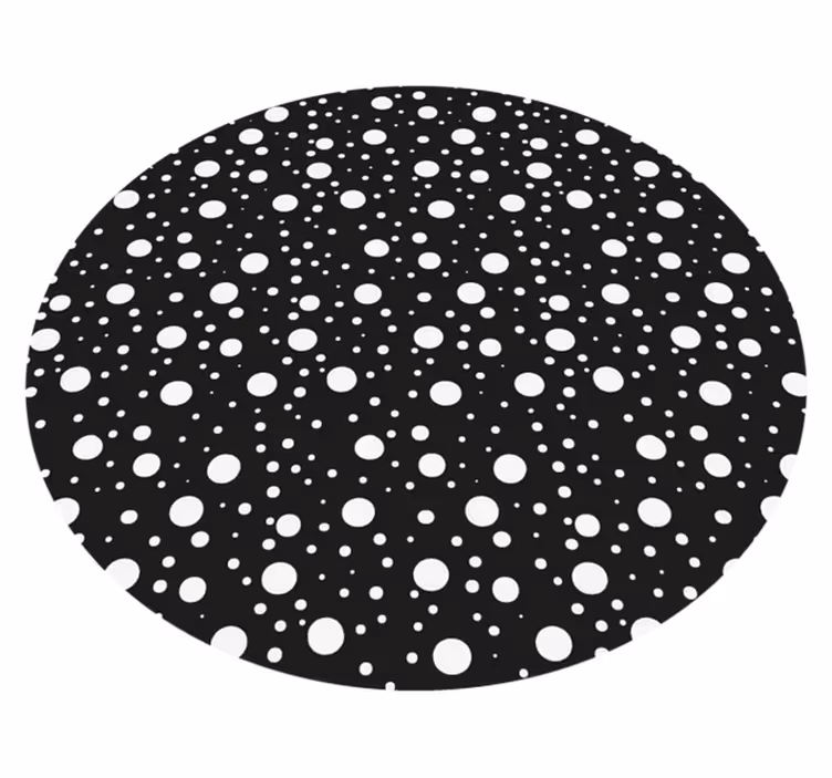 Kids with small and big dots nordic vinyl rug - TenStickers