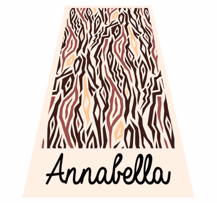 Stylized Animal Pattern custom vinyl rug - TenStickers