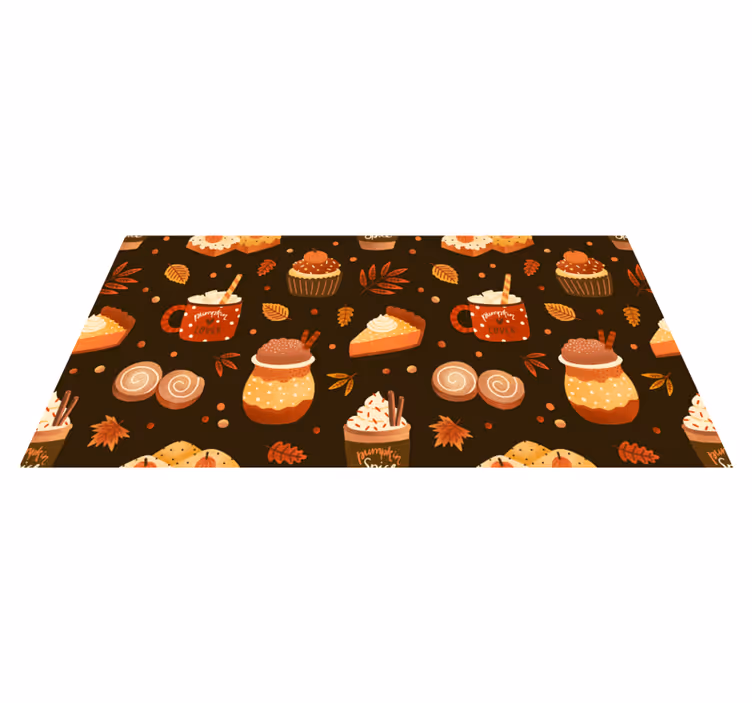 Sugary indulgence joy kitchen vinyl rug - TenStickers