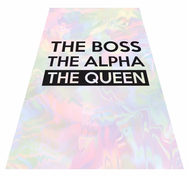 Bespoke Inspirational Quote custom vinyl rug - TenStickers