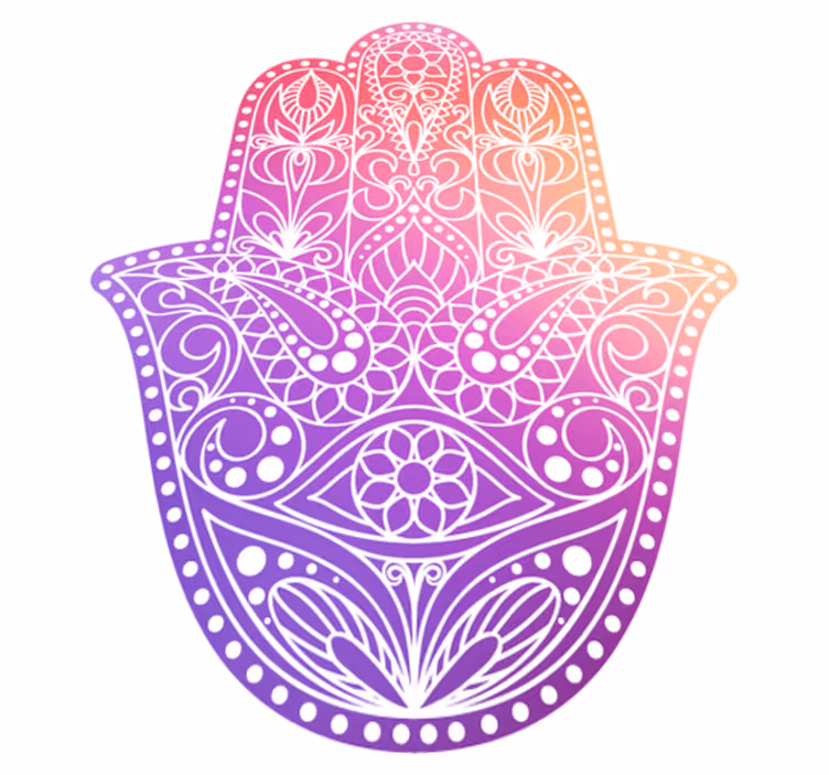 Mandala vinyl rug handcrafted design - TenStickers