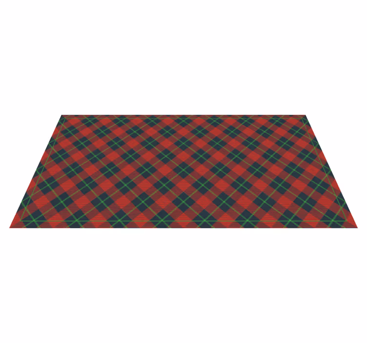 Scottish Tartan vintage rug - TenStickers