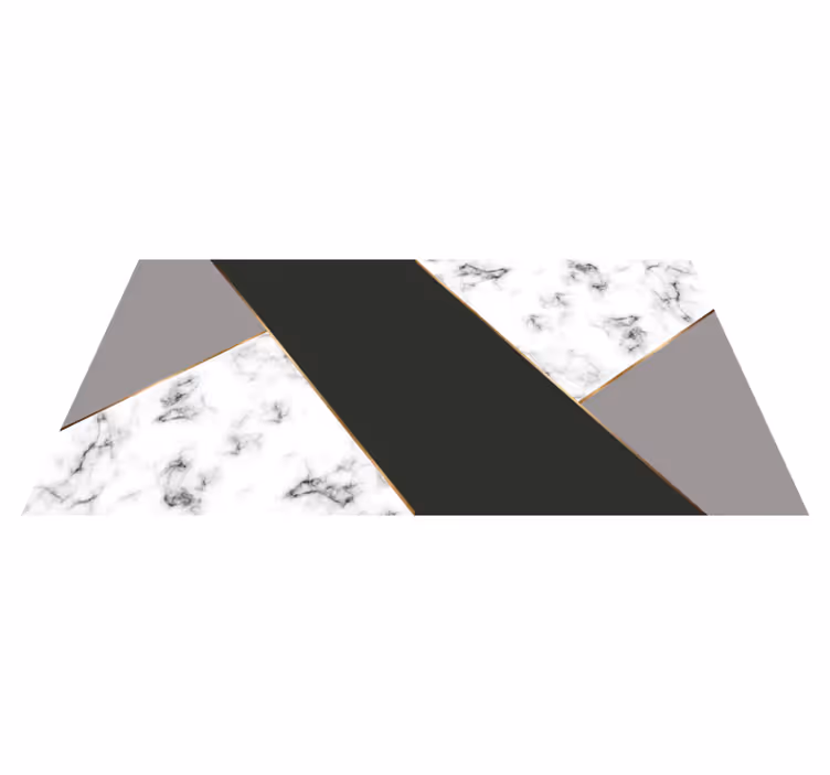 Elegant abstract stripes marble vinyl rug - TenStickers