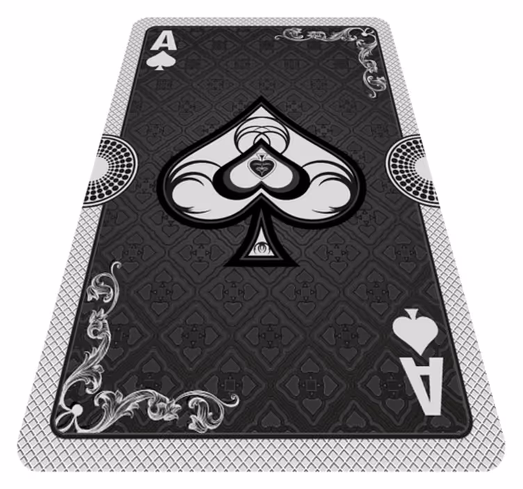Playing Card Ace game vinyl rug - TenStickers