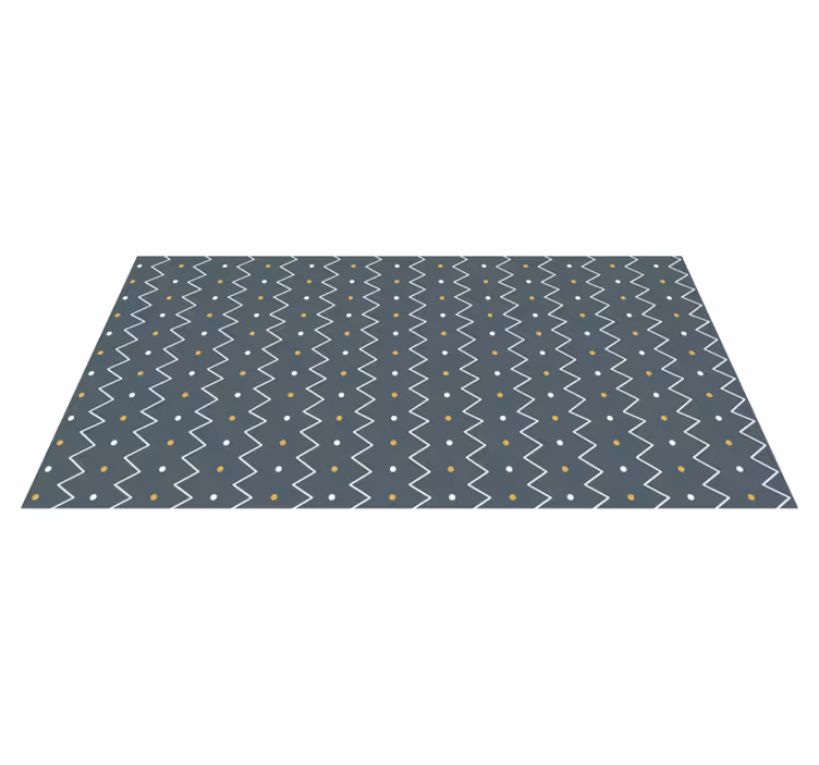 Chevron Zigzag Style striped vinyl rug - TenStickers