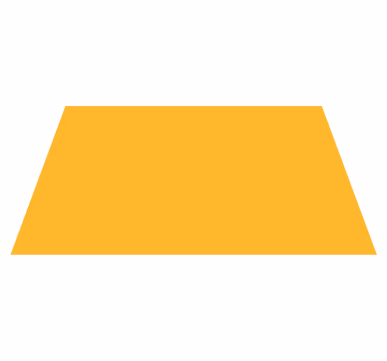 Yellow rectangle modern rug - TenStickers