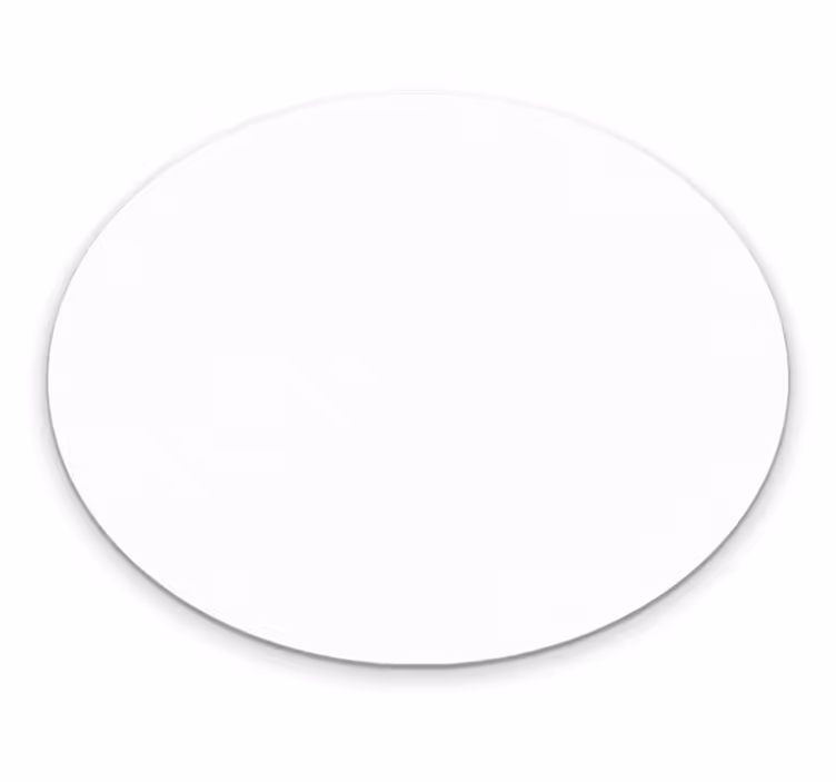 Clear Round Aesthetic circular vinyl rug - TenStickers