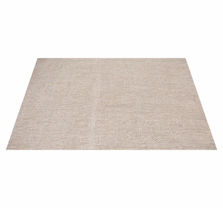 Beige natural fibers wood effect vinyl rug - TenStickers