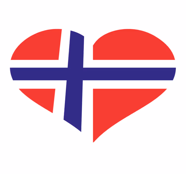 Love Norway design bedroom vinyl rug - TenStickers