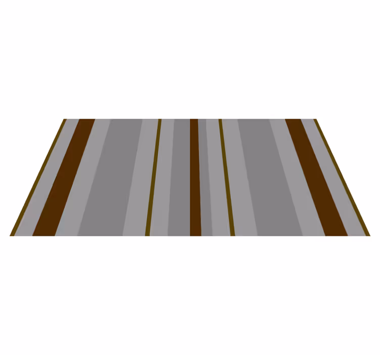STRIPE PATTERNED ACCENT striped vinyl rug - TenStickers