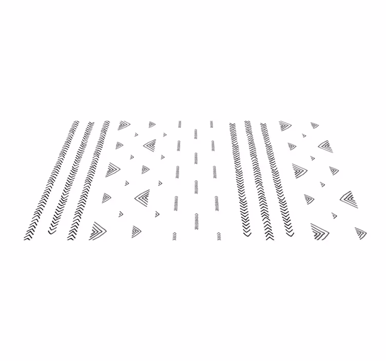 Contemporary Geometric Patterns ethnic vinyl rug - TenStickers