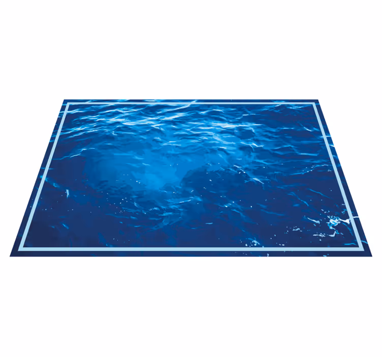 Deep ocean under water nature vinyl rug - TenStickers