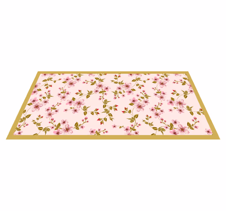 Floral Blossom Arrangement floral vinyl rug - TenStickers