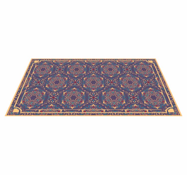 Mandala vinyl rug with intricate mandala designs - TenStickers