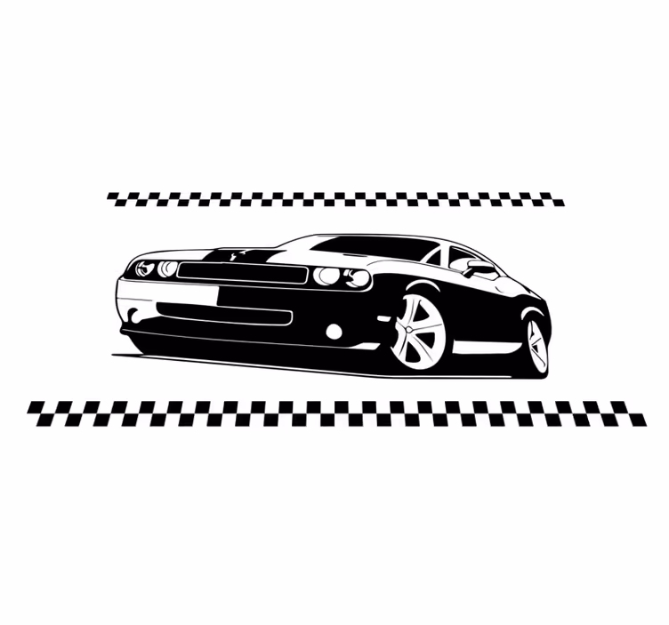 Stylish sports cars teen vinyl rug - TenStickers