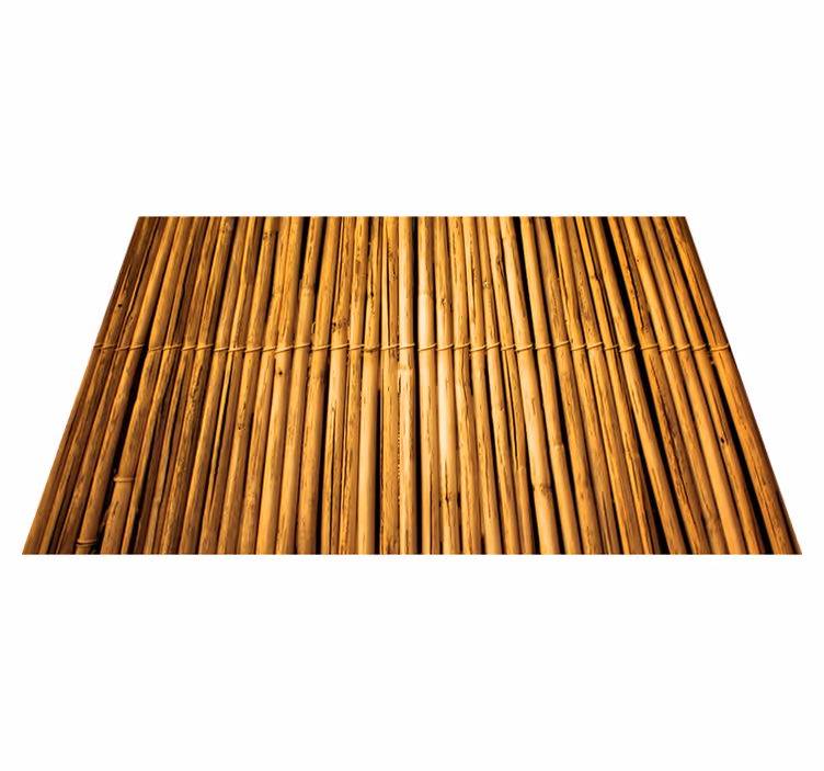Bamboo texture effect textured vinyl rug - TenStickers
