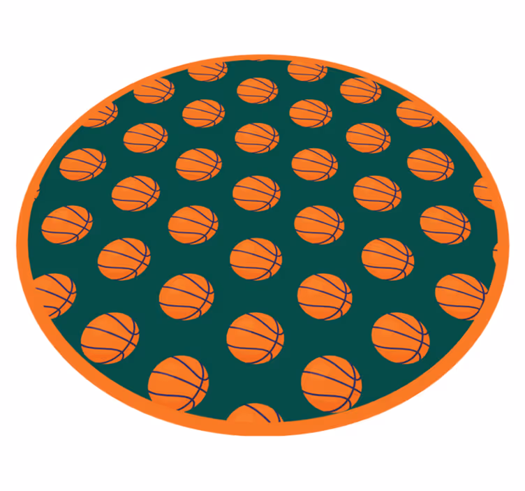 Basketball court road vinyl rug - TenStickers
