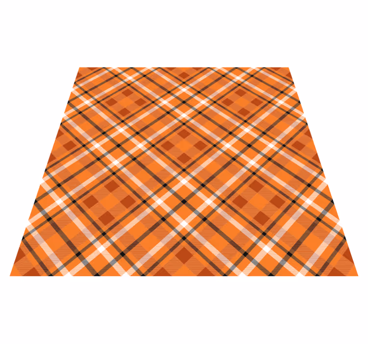 Checkered Style striped vinyl rug - TenStickers
