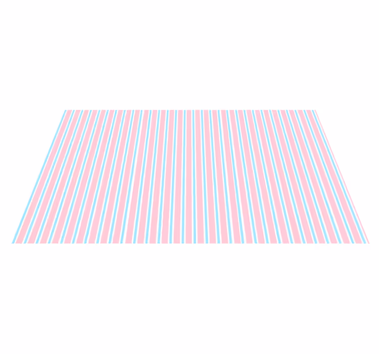 Pastel Pattern striped vinyl rug - TenStickers