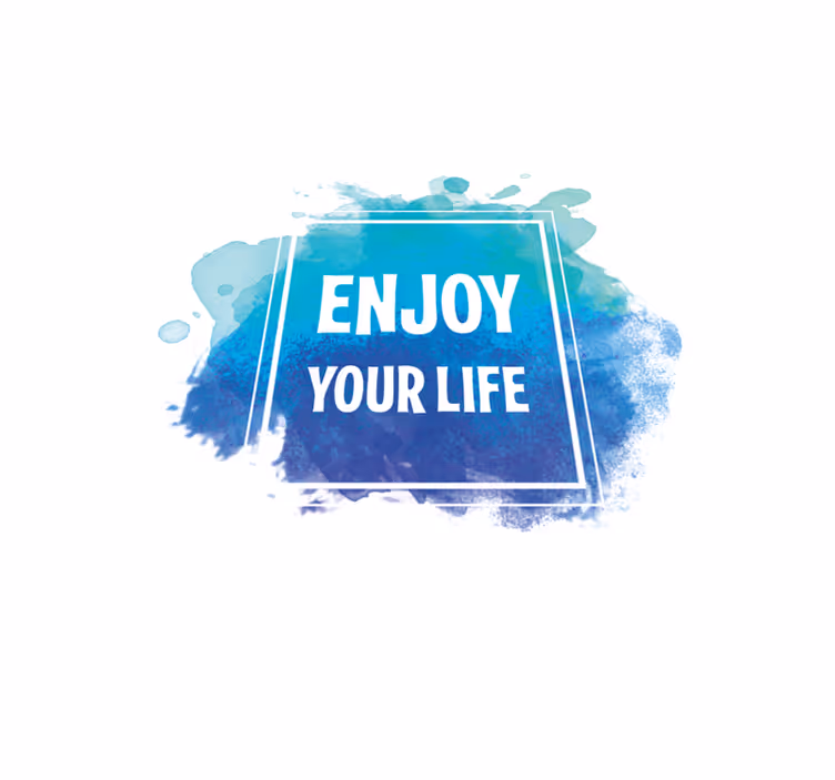 Enjoy your life custom rug - TenStickers