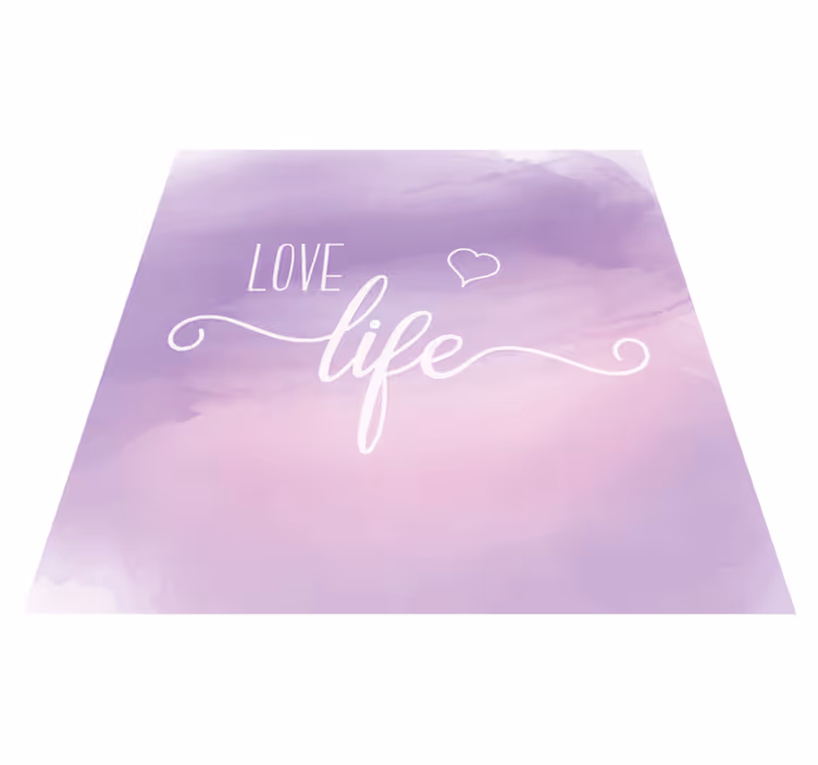 Cherish existence custom rug - TenStickers