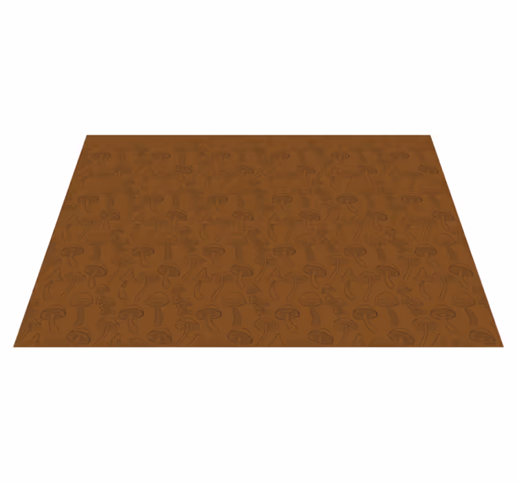 Mushroom Pattern nature vinyl rug - TenStickers