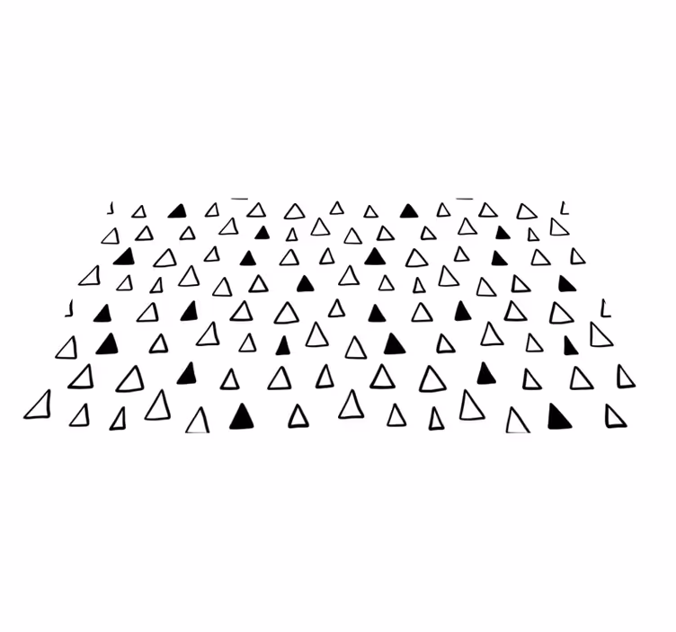 Star vinyl rug with triangular patterns - TenStickers