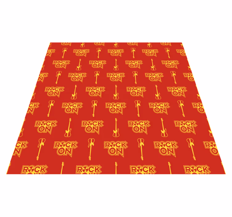 Teen vinyl rug in red rock design - TenStickers