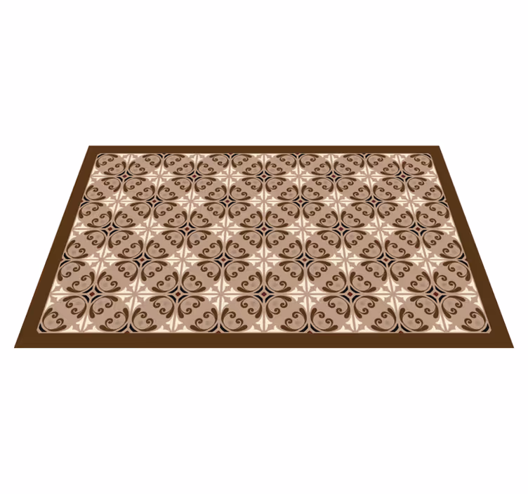 Tile vinyl rug sophisticated tile design - TenStickers