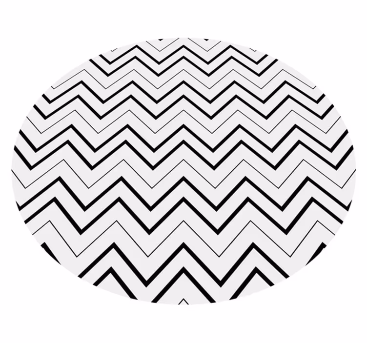 Geometric vinyl rug herringbone pattern design - TenStickers
