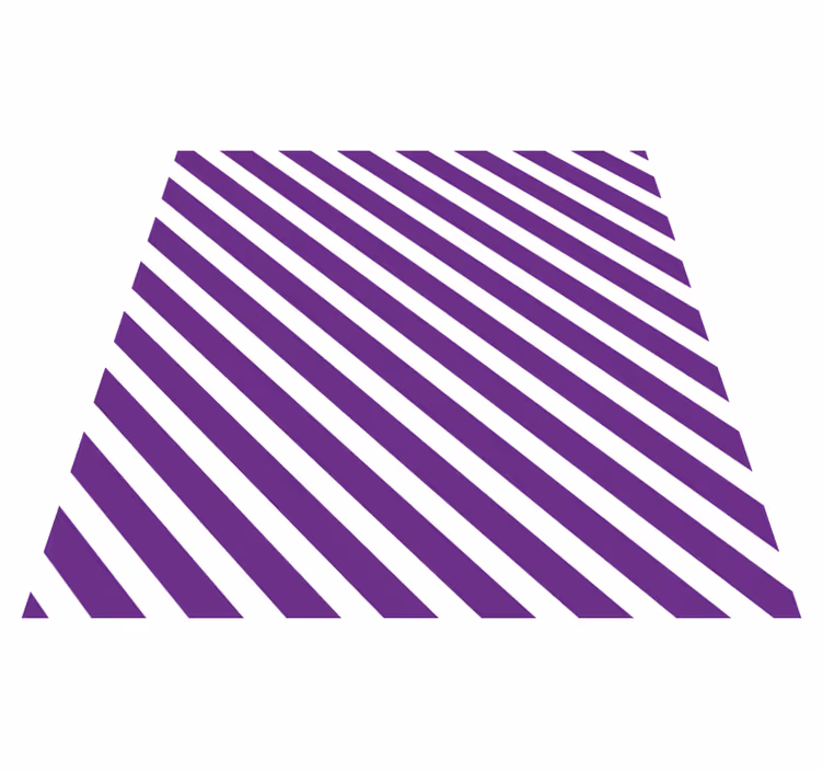 Purple striped pattern striped vinyl rug - TenStickers