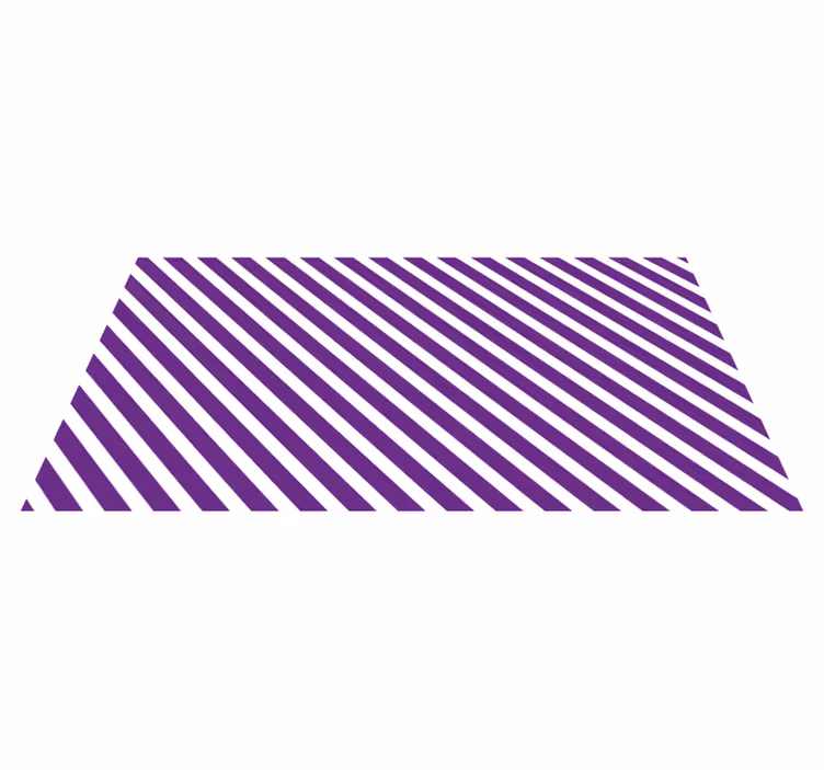 Striped vinyl rug purple striped path - TenStickers