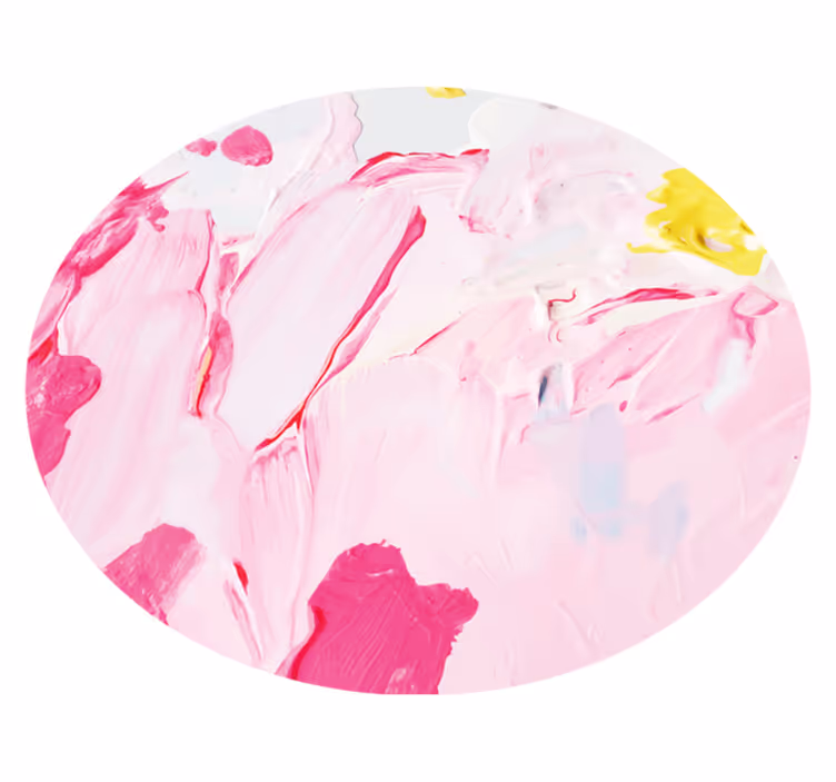 Teen vinyl rug in abstract pink swirls - TenStickers