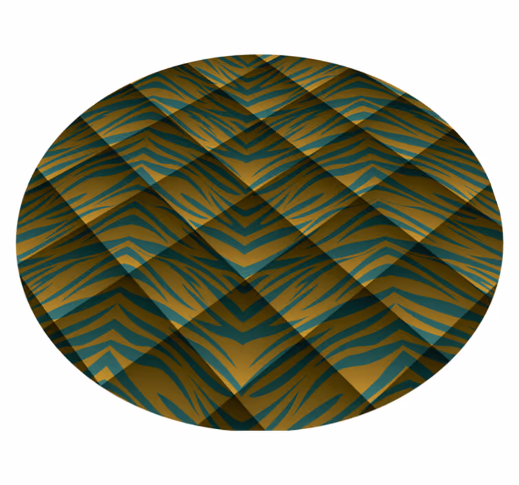 Safari Inspired Pattern animal print vinyl rug - TenStickers